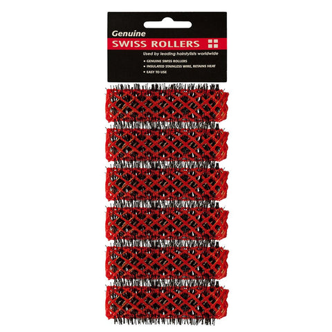 Swiss Hair Roller Coral 16mm 6Pk