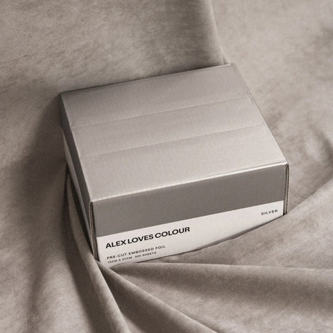 Alex Loves Colour Silver Wide Foils - 15cm x 30cm