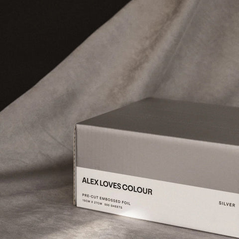 Alex Loves Colour Silver Wide Foils - 15cm x 30cm