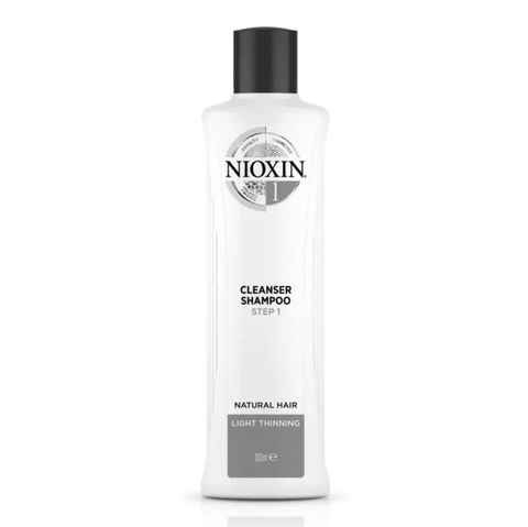 Nioxin System 1 Cleanser Shampoo for Natural Hair with Light Thinning, 300ml
