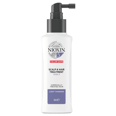 Nioxin System 5 Scalp and Hair Treatment for Chemically Treated Hair with Light Thinning, 100ml