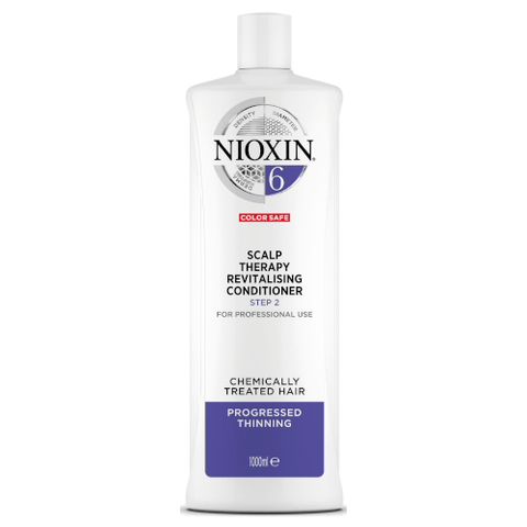 Nioxin System 6 Scalp Therapy Revitalising Conditioner for Chemically Treated Hair with Progressed Thinning, 1L