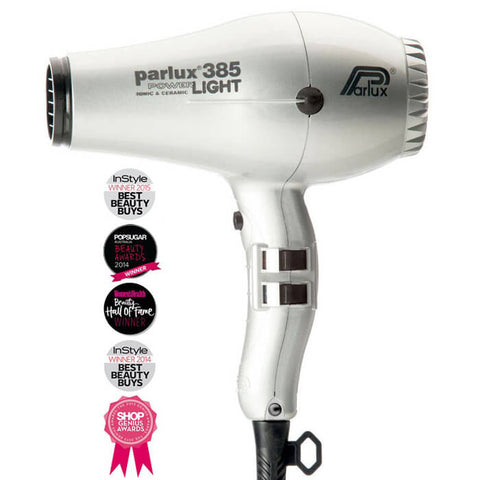 Parlux 385 Power Light Ceramic and Ionic Hair Dryer Silver
