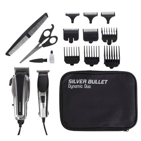 Silver Bullet Dynamic Duo Clipper and Trimmer Set - Corded