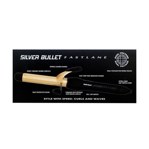 Silver Bullet Fastlane Gold Ceramic 38mm Curling Iron