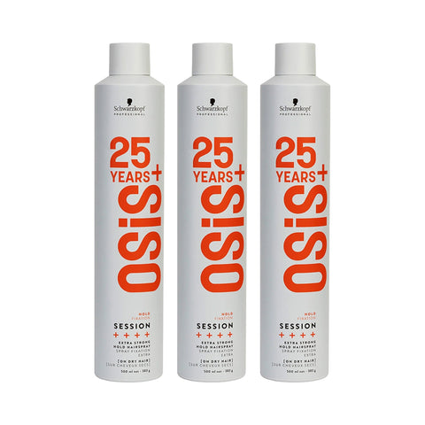 Schwarzkopf OSiS+ Session hairspray limited edition trio, 3 x 500ml