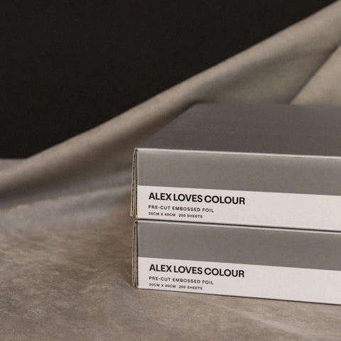 Alex Loves Colour Silver Extra Wide Foils - 20cm x 40cm - 6