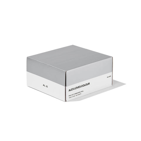 Alex Loves Colour Silver Wide Foils - 15cm x 30cm