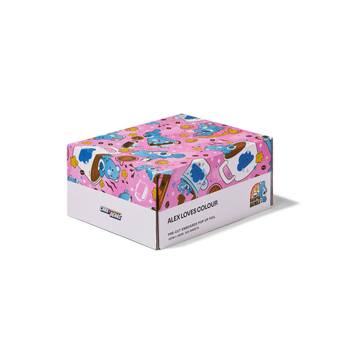 Alex Loves Colour Care Bear - Barely Awake Wide Foils- 15cm x 35cm