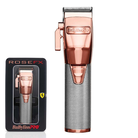 BaBylissPRO Rose FX Lithium Clipper - Rose Gold - Cordless/Corded