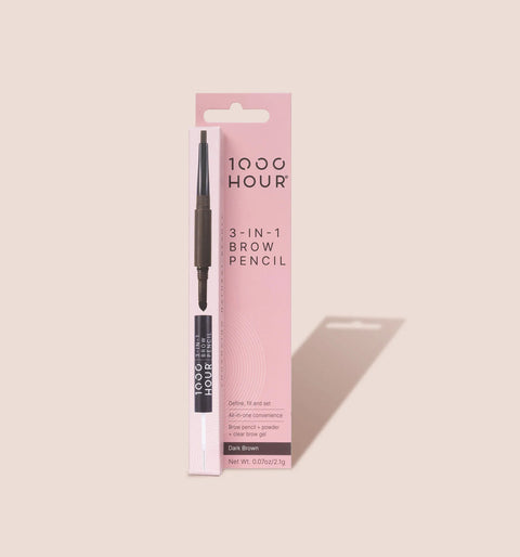 1000 Hour 3-In-1 Brow Pencil DARK BROWN - UH