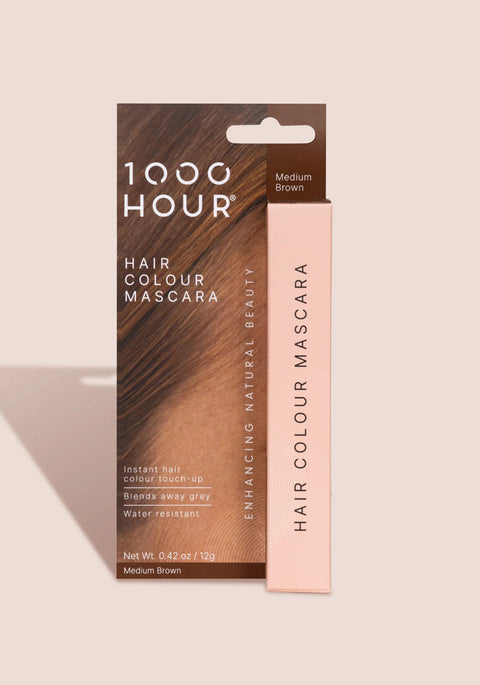 1000 Hour Hair Colour Mascara MEDIUM BROWN 12g - UH