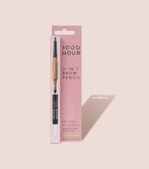 1000 Hour 3-In-1 Brow Pencil LIGHT BROWN - UH