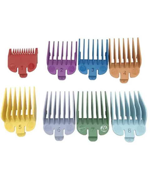 Wahl Coloured Clipper Guides Attachment Caddie #1 to #8 Clipper/Trimmer Attachment Wahl