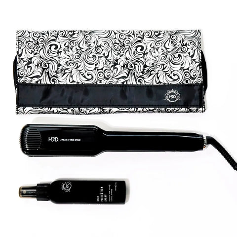 H2D Linear 11 Gloss Black Wide Hair Straightener
