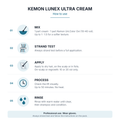 Kemon Lunex Ultra Cream how to use – mix, strand test, apply, process, rinse
