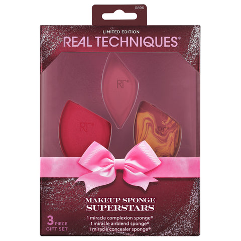 Real Techniques Miracle Sponge Trio | Complexion, Airblend & Concealer Sponges