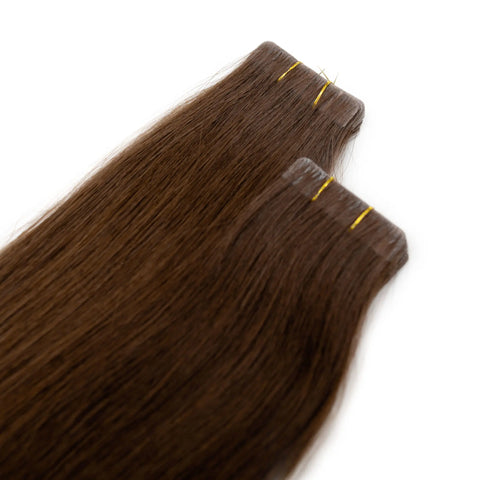 Seamless1 Mocha Invisible Tape Extensions 21.5 inches / 55 cm - 10 Pieces - 23-25 grams