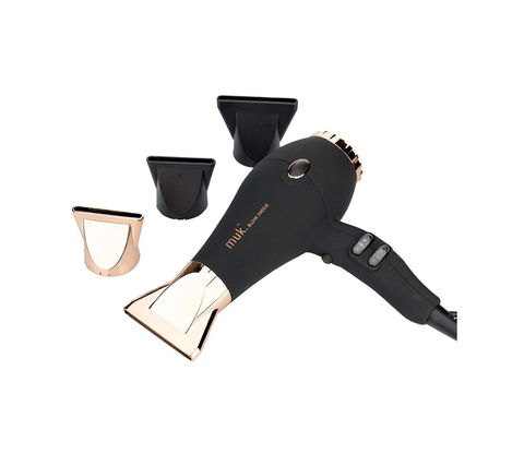 Muk Blow 3900-IR Hair Dryer Black and Rose Gold