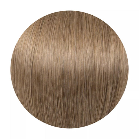 Brown hair color swatch on a white background