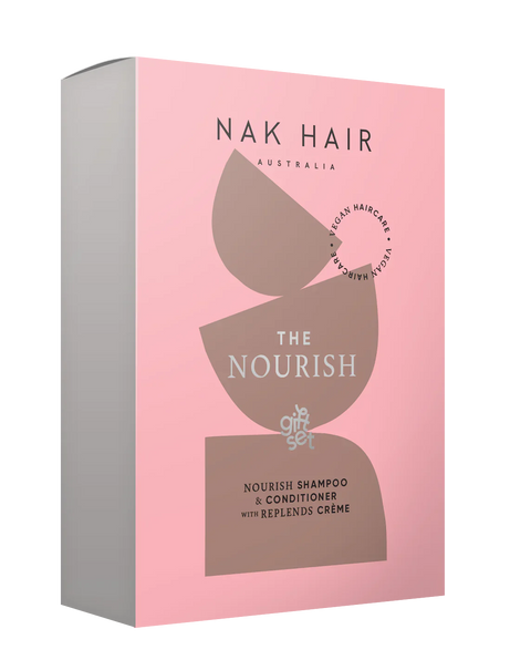 NAK Nourish Trio Pack w/Replends Creme Leave In Moisturiser 150ml
