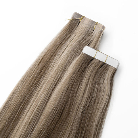 Seamless1 Opal/Mocha Ultimate Tape Hair Extensions 21.5/55cm-20pcs