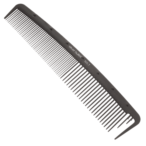 Silver Bullet Carbon Basin Hair Comb 20.3cm Black