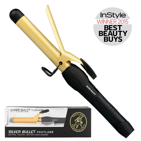 Silver Bullet Fastlane Gold Ceramic 25mm Curling Iron