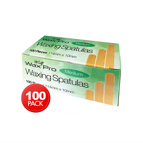 Hi Lift Medium Waxing Applicator Spatulas 100 Pack