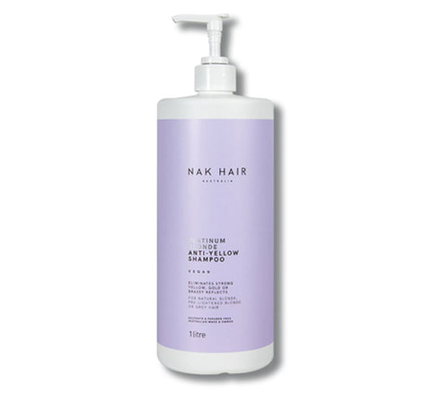 NAK Hair Platinum Blonde Anti-Yellow Shampoo 1000ml