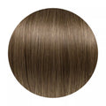 Brown hair color swatch on a white background