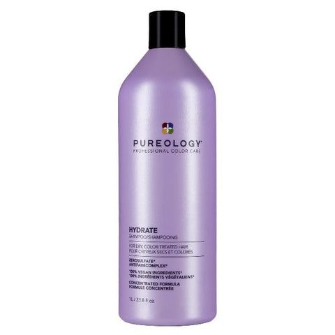 Pureology Hydrate Shampoo 1lt hydrates normal to thick dry, color-treated hair. - On Line Hair Depot
