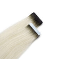 Seamless1 Rooted Silver Fox Tape Hair Extensions 21.5 inches