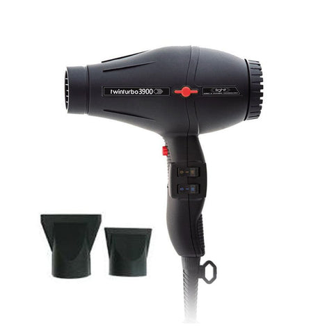 TwinTurbo Black 3900 Hair Dryer Compact Ionic & Ceramic